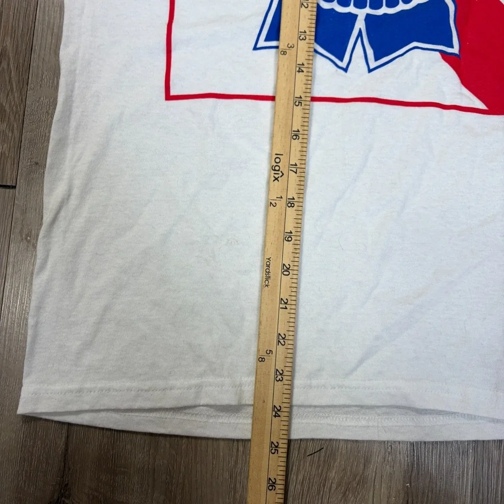 Ohio State OSU Mountaineers Club Ringer PBR Pabst White Small Short Sleeve